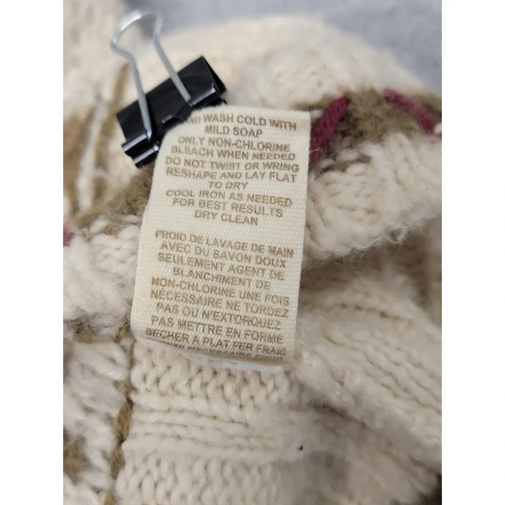 Free People Sweater Womens Medium Snow Drift‎ Fair Isle Cowl Neck Top Sleeveless